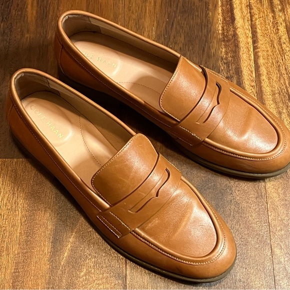 Cole Haan Tan Leather Loafers - Picture 2 of 7